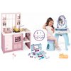 Set kuchynka elektronická a kozmetický stolík Frozen Loft Fleur Pink 360° Smoby s taburetkou a kozmetický kufrík Set kuchynka elektronická a kozmetický stolík Frozen Loft Fleur Pink 360° Smoby s taburetkou a kozmetický kufrík