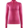 Dámske funkčné tričko CRAFT CORE Dry Active Comfort ZIP pink XXL Dámske funkčné tričko CRAFT CORE Dry Active Comfort ZIP pink XXL