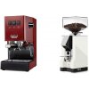 Gaggia Classic E24, red + Eureka Mignon Silenzio 55, CR white Gaggia Classic E24, red + Eureka Mignon Silenzio 55, CR white