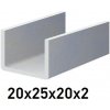BranyPosuvne.sk U profil 20x25x20x2mm, pozinkovaný 25 (U-PROFIL-20x25x20-ZN-3) BranyPosuvne.sk U profil 20x25x20x2mm, pozinkovaný 25 (U-PROFIL-20x25x20-ZN-3)