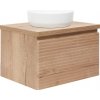 Kúpeľňová skrinka pod umývadlo Naturel Savona 78x43x44, 8 cm dub halifax mat SAVONA80DHD Kúpeľňová skrinka pod umývadlo Naturel Savona 78x43x44, 8 cm dub halifax mat SAVONA80DHD