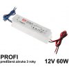 LED napájací zdroj 60W, 12V, IP67 - Vodeodolný MEAN-WELL LED napájací zdroj 60W, 12V, IP67 - Vodeodolný MEAN-WELL