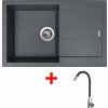 Set Sinks Amanda 780 Titanium + Elasta nerez/čierná Set Sinks Amanda 780 Titanium + Elasta nerez/čierná