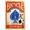 Bicycle Rider Back JUMBO 2, červené (Kvalitné pokrové hracie karty, 1 balík, Jumbo index)