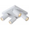 Lucide 09930/20/31 stropné bodové svietidlo 4x5W | LED GU10 | 4x320lm | 2200K / 3000K | IP44 - žiarovka je súčasťou balenia, biela, nastaviteľné, stmievateľné, CCT Lucide 09930/20/31 stropné bodové svietidlo 4x5W | LED GU10 | 4x320lm | 2200K / 3000K | IP44 - žiarovka je súčasťou balenia, biela, nastaviteľné, stmievateľné, CCT