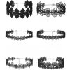SuperLove Sexy Lace Choker Set Black 6pcs SuperLove Sexy Lace Choker Set Black 6pcs