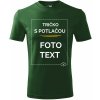 Tričko s potlačou Zelená XXL Tričko s potlačou Zelená XXL