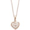 Cutie Jewellery Zlatý prívesok v tvare srdca so zirkónmi Z6307 2409 40 10 X 4
