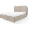 Manželská čalúnená posteľ s úložným priestorom Lunestia 180x200 - béžová Manželská čalúnená posteľ s úložným priestorom Lunestia 180x200 - béžová