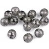 Sklenené koráliky práskačky svetlošedé 8mm/10g Sklenené koráliky práskačky svetlošedé 8mm/10g