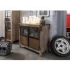 Bighome - STEEL Príborník Mango 100x40x90 hnedý, lakovaný Bighome - STEEL Príborník Mango 100x40x90 hnedý, lakovaný