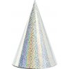 PartyDeco Párty klobúčiky - holografické strieborné PartyDeco Párty klobúčiky - holografické strieborné