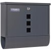 Poštová schránka euroschránka, vhadzovacia, s priehradkou na noviny Rottner čierna Poštová schránka euroschránka, vhadzovacia, s priehradkou na noviny Rottner čierna