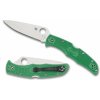 Spyderco C10FPGR Endura 4 Flat Ground vreckový nôž 9,5 cm, zelená, FRN Spyderco C10FPGR Endura 4 Flat Ground vreckový nôž 9,5 cm, zelená, FRN