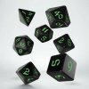 Q-Workshop Kocky Classic Runic Black/Green dice set (7ks) Q-Workshop Kocky Classic Runic Black/Green dice set (7ks)