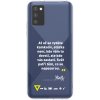 Púzdro Picasee silikónové Samsung Galaxy A03s A037G - Kazma - SVĚT PATŘÍ TĚM, CO SE NEPOSEROU čiré