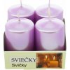 Vianočná adventná sviečka fialová 4 ks Vianočná adventná sviečka fialová 4 ks