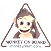Nálepka na auto Monkey Mum® - Biela Nálepka na auto Monkey Mum® - Biela