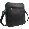 GROSSO Kožená pánska crossbody taška 23,5x26x6 cm čierna GROSSO Kožená pánska crossbody taška 23,5x26x6 cm čierna