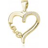 Olivie Strieborný prívesok SRDCE LOVE GOLD 9188