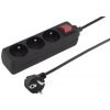 Prodlužovací přívod 230V 2m 3 zásuvky, vyp, černý ppa3k-02bk PremiumCord Prodlužovací přívod 230V 2m 3 zásuvky, vyp, černý ppa3k-02bk PremiumCord