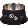 Flamingo Bella Kena kovová miska pre psov s dlhými ušami - čierna 640 ml Flamingo Bella Kena kovová miska pre psov s dlhými ušami - čierna 640 ml
