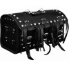 Kožený motocyklový kufor čierny 18 litrov - pre 1 prilbu - s strapcami Kožený motocyklový kufor čierny 18 litrov - pre 1 prilbu - s strapcami
