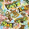 Dekoračná látka s grafitti 1 m Dekoračná látka s grafitti 1 m