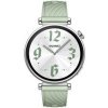 Inteligentné hodinky Huawei Watch GT 4 41 mm - Silver + Green Fluoroelastomer Strap (55020CES)