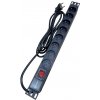 DATAWAY PDU Napájací panel 8x 230V, 1U, 19 DATAWAY PDU Napájací panel 8x 230V, 1U, 19