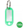 Kľúčové závesy, 100 ks, zelené Kľúčové závesy, 100 ks, zelené