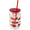 TORO Pohár so slamkou vianočný motív 480 ml TORO Pohár so slamkou vianočný motív 480 ml