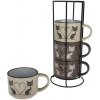 4-dielna sada keramických šálok v stojane Mačky 4-dielna sada keramických šálok v stojane Mačky