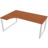 Hobis Pracovný stôl UNI O, ergo, pravý, 180x75,5x120 cm, čerešňa/biela Hobis Pracovný stôl UNI O, ergo, pravý, 180x75,5x120 cm, čerešňa/biela