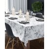 INTERMEDIC SK Obrus Sivý Kvet štýlový obrus s jemným sivým vzorom 85x85 cm