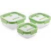 Nádoby na potraviny Lekue štvorcové sklenené 3 ks Nádoby na potraviny Lekue štvorcové sklenené 3 ks