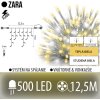 Zara led svetelná záclona vonkajšia flash - 500led - 12,5m teplá biela/flash prebliknutie studená biela - transparentný kábel Zara led svetelná záclona vonkajšia flash - 500led - 12,5m teplá biela/flash prebliknutie studená biela - transparentný kábel