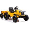 Lean Cars CH9959 Bateriový traktor s přívěsem žlutá