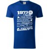 1973 v kocke - Tričko z organickej bavlny - S ( Kráľovská modrá ) 1973 v kocke - Tričko z organickej bavlny - S ( Kráľovská modrá )