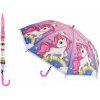 Teddies jednorožec deštník dětský růžový