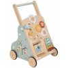 Tooky Toy Drevená chodítka s aktivitnou tabuľou