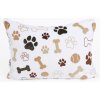MKLozkoviny.sk Obliečka na vankúš mikroplyš Exclusive 40 × 60 cm - Psie labky biele- - MKLozkoviny.sk Obliečka na vankúš mikroplyš Exclusive 40 × 60 cm - Psie labky biele- -