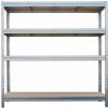 Majster Regál Kovové regály BULLRACK RIVET PRO 200x180x45 DTD drevotrieska 5 úrovní pozinkovaná, Zinok Majster Regál Kovové regály BULLRACK RIVET PRO 200x180x45 DTD drevotrieska 5 úrovní pozinkovaná, Zinok