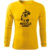 Dragowa Fit-T tričko s dlhým rukávom muscle army man žlté