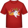 E190 Tričko pre Deti - Dizajn pre deti so psíkom - Červená - 7 - 8 Rokov - Detské E190 Tričko pre Deti - Dizajn pre deti so psíkom - Červená - 7 - 8 Rokov - Detské