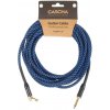 Cascha Professional Line Guitar Cable, Angled, Tweed Blue, 6 m Cascha Professional Line Guitar Cable, Angled, Tweed Blue, 6 m