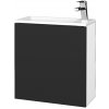 Dreja Kúpeľňová skrinka VARIANTE SZD 50 umývadlo Zoom - N01 Biela lesk / N03 Graphite / Levé Dreja Kúpeľňová skrinka VARIANTE SZD 50 umývadlo Zoom - N01 Biela lesk / N03 Graphite / Levé