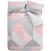 Ružové obliečky na dvojlôžko/predĺžené 230x220 cm Larsson Geo – Catherine Lansfield Ružové obliečky na dvojlôžko/predĺžené 230x220 cm Larsson Geo – Catherine Lansfield