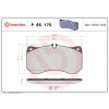 Sada brzdových platničiek, vždy 4 kusy v sade BREMBO P 85 175 (P85175) Sada brzdových platničiek, vždy 4 kusy v sade BREMBO P 85 175 (P85175)