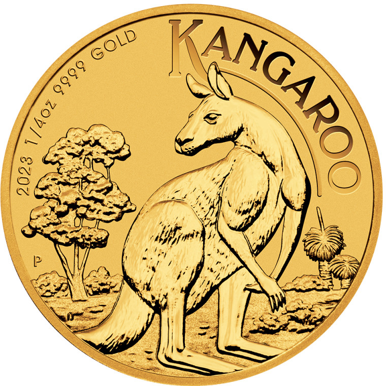 Perth Mint Zlatá minca Kangaroo 1/4 oz